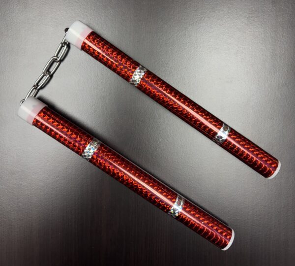 Metallic Aluminum Dual-Section Stick – Ssangjeolbong – Nunchaku - Image 5